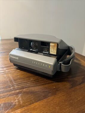 📸 Vintage Polaroid Spectra 2 Instant Camera Untested Gray Retro Film Camera